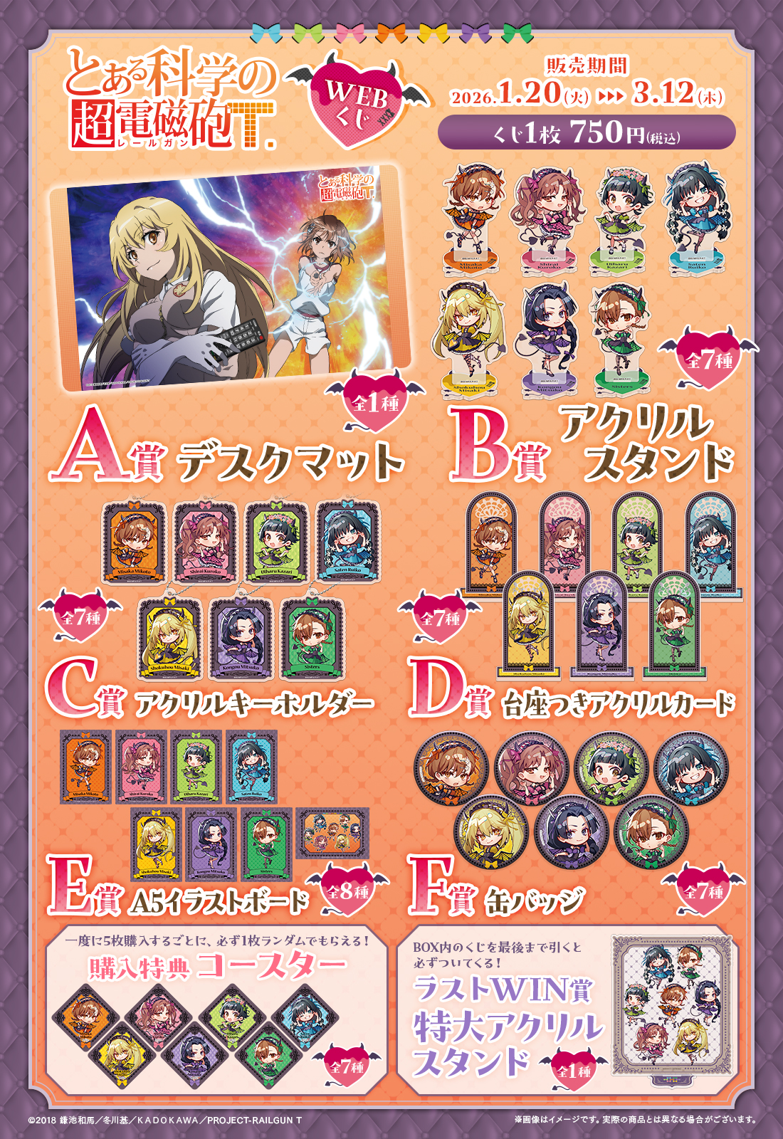 とある科学の超電磁砲WEBくじ | WEBくじ